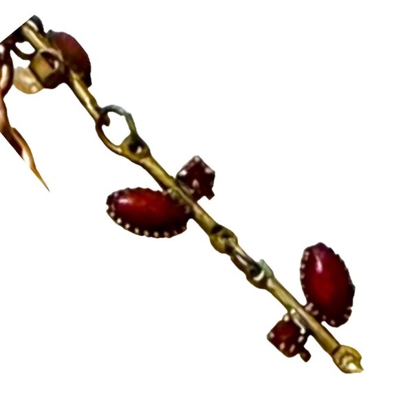 Tiny Art Glass Canvas Glass Pendant Copper Necklace 14th Cen. Italian Noblewoman - Picture 10 of 11